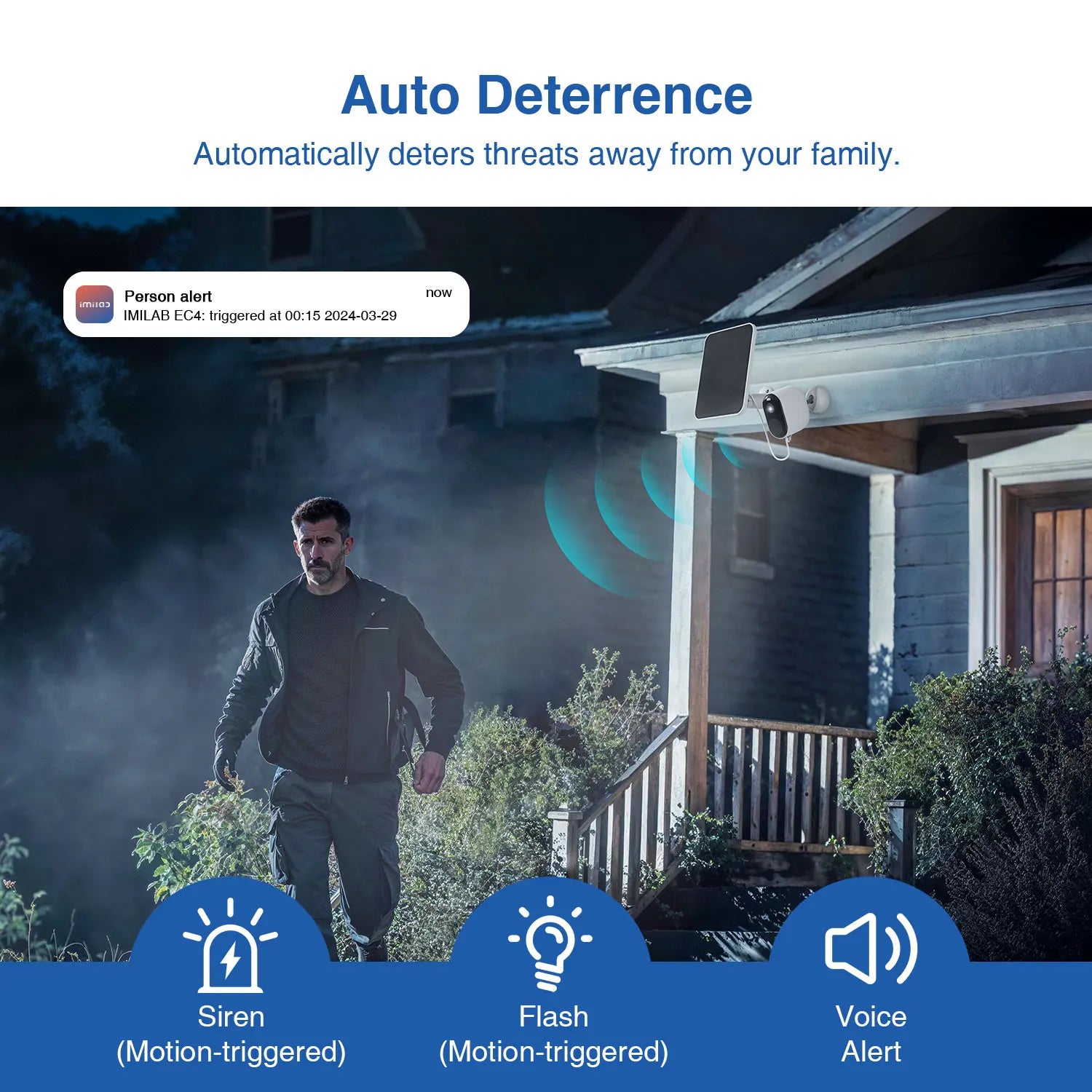 Solar WLAN Überwachungskamera 2.5K mit Akku