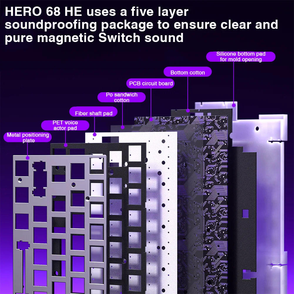 AULA HERO 68HE Gaming Tastatur