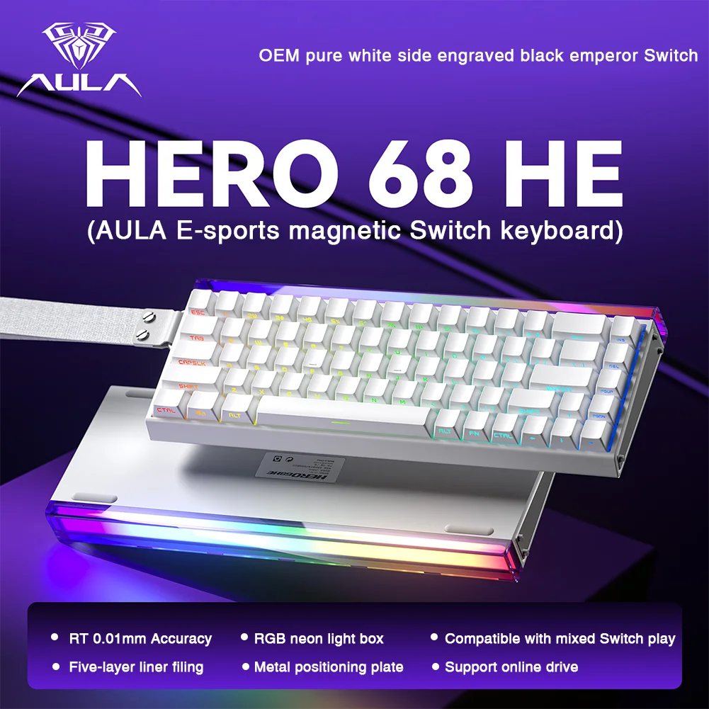 AULA HERO 68HE Gaming Tastatur