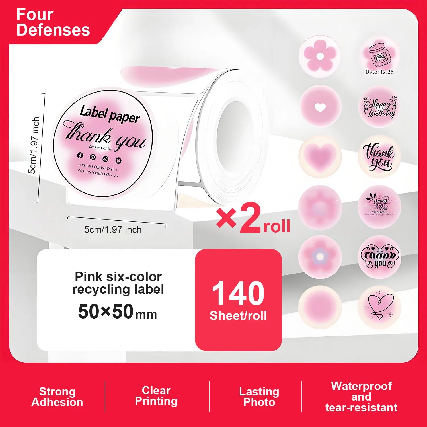 Portable Thermal Label Printer Bluetooth Mini