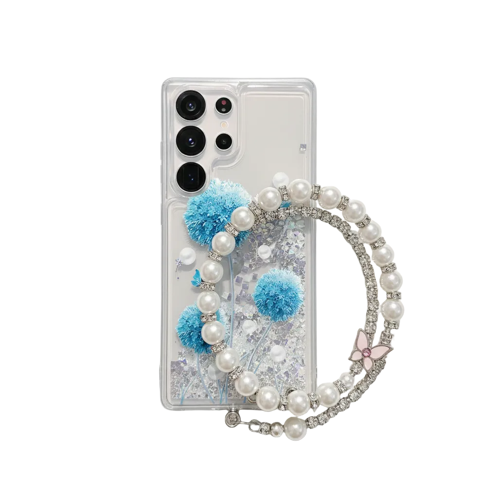 Dandelion Glitter Rhinestone Case for Samsung S25 Ultra