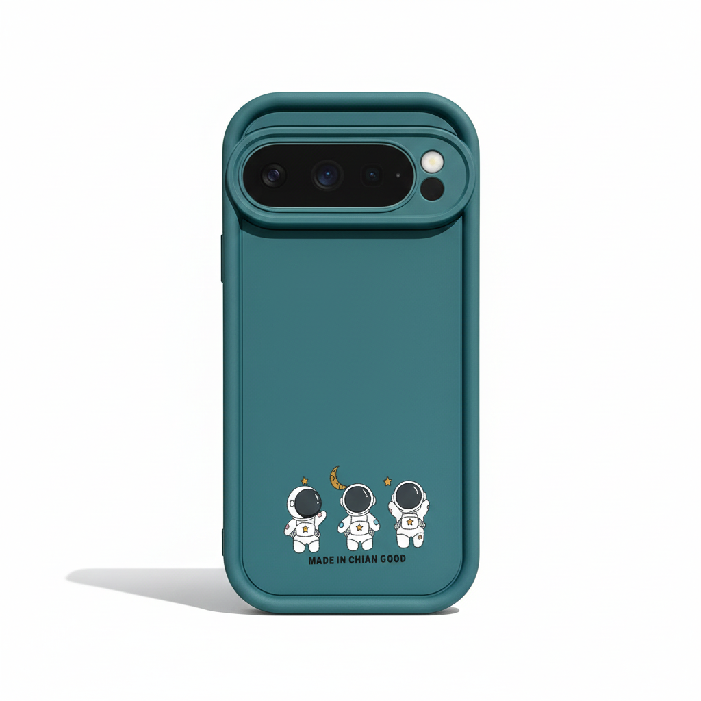 Cartoon Silikonhülle für Google Pixel 9 Pro, Stoßfest