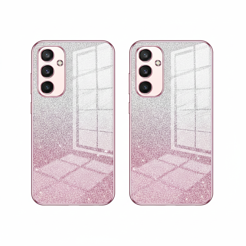 Luxury Glitter Gradient Silicone Case for Samsung S25