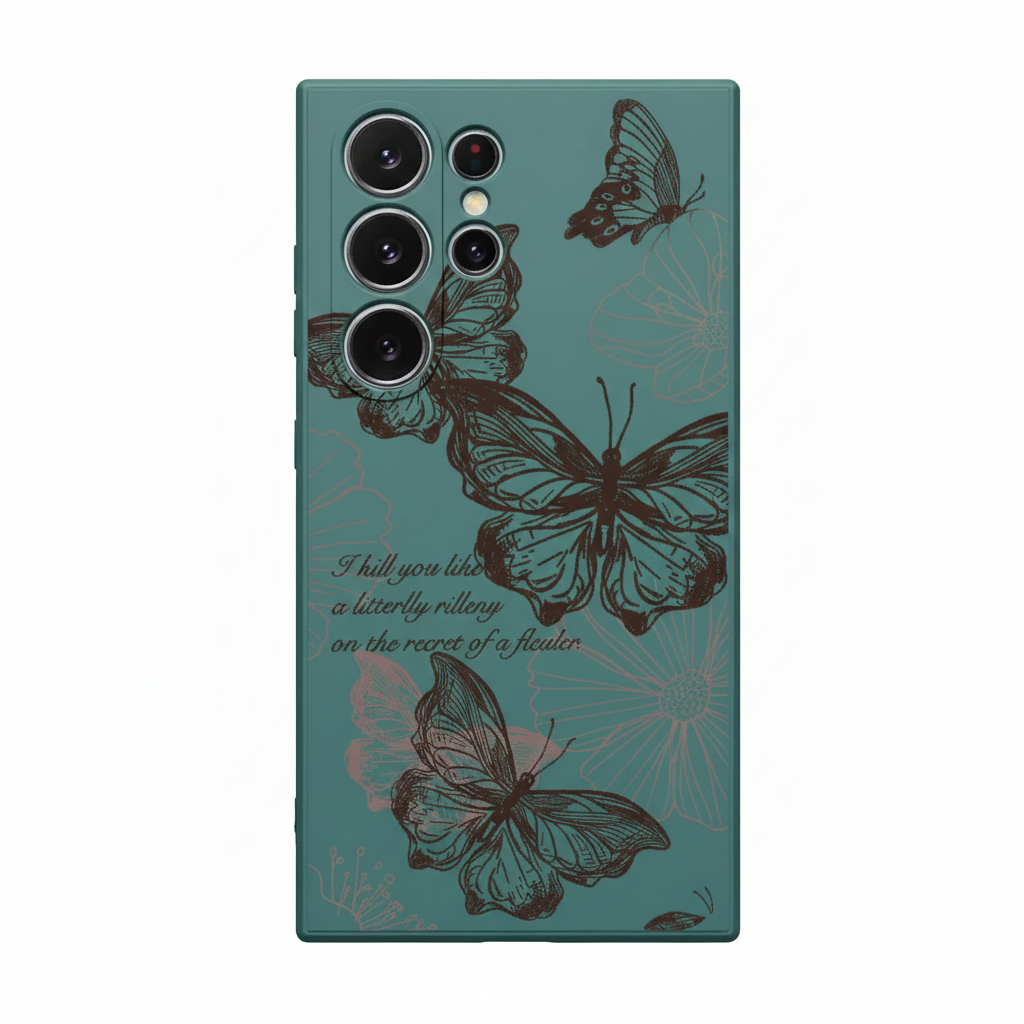 Butterfly Case Black for Samsung Galaxy