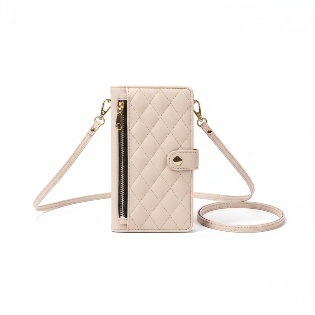 Leder Flip Hülle mit Lanyard für Galaxy S10+