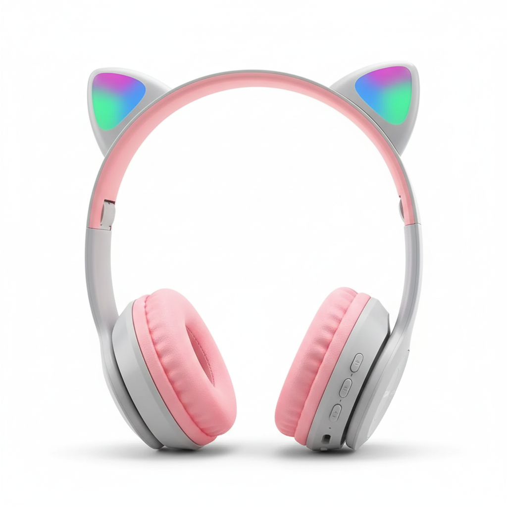 Bluetooth gaming headset with light effect