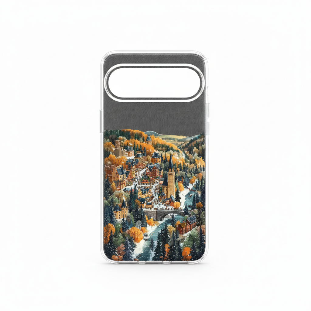 Winter TPU phone case with snowy landscape for Google Pixel
