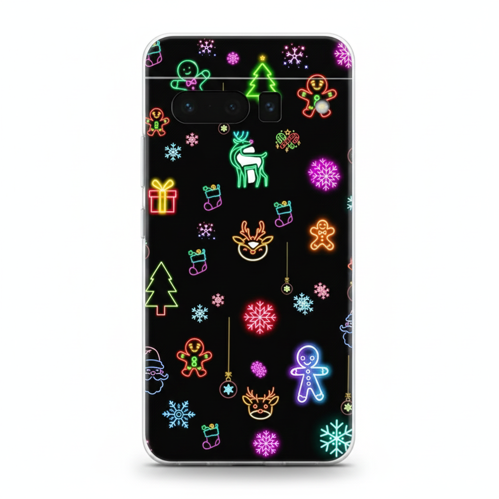 Weiche Weihnachtsbaumlicht TPU Hülle für Google Pixel 8 9 10