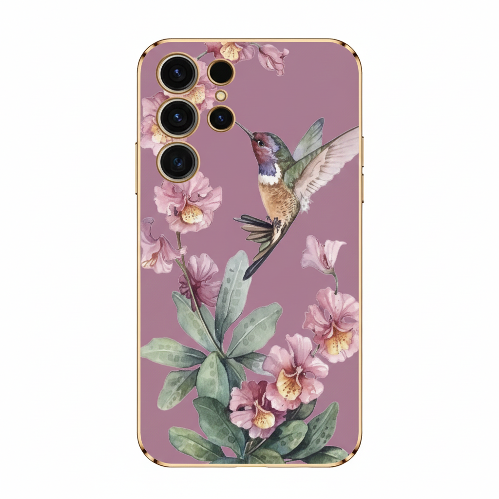 Blumen Vogel Hülle für Samsung S25 Ultra 5G