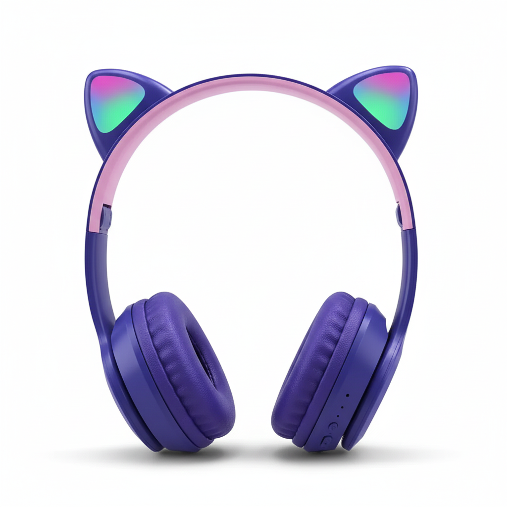 Bluetooth gaming headset with light effect