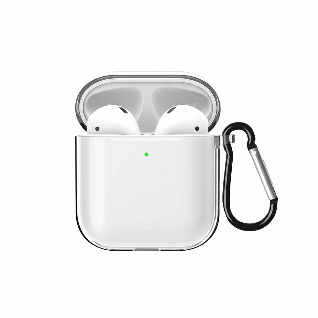 Transparente AirPods Hülle mit Schlüsselanhänger