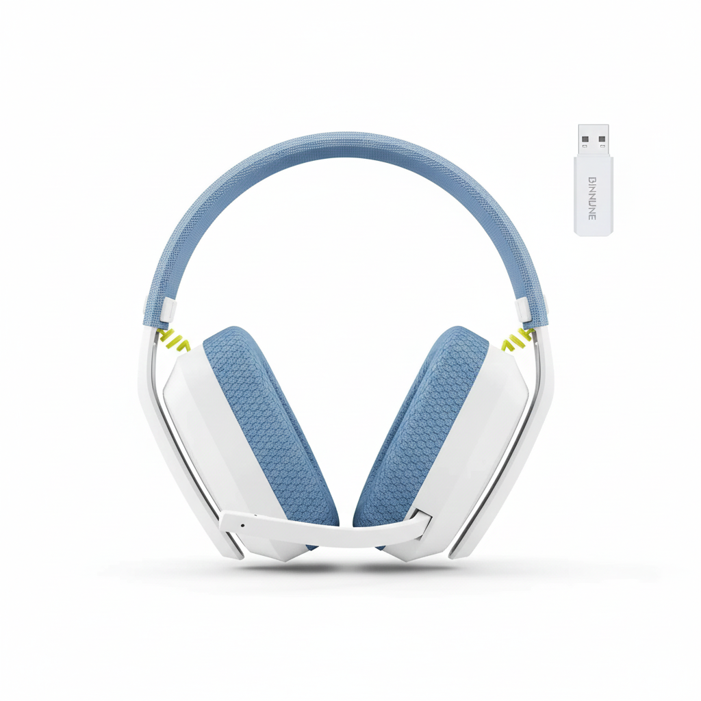 BINNUNE 2.4GHz wireless gaming headset