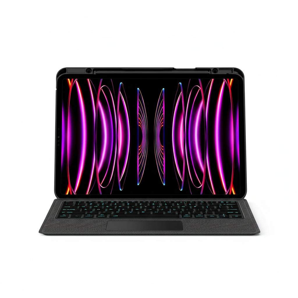 Tastatur mit Hintergrundbeleuchtung für iPad Pro & Air Hülle 11–13 Zoll