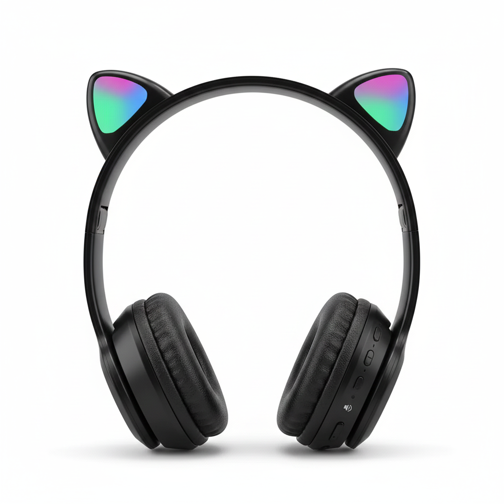 Bluetooth gaming headset with light effect