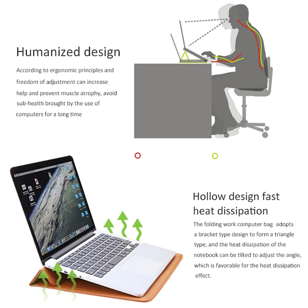 Laptop stand sleeve for MacBook Air/Pro
