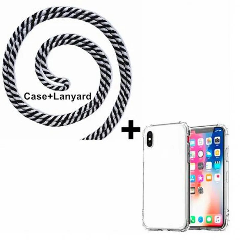 Clear Crossbody Lanyard Case with Shoulder Strap