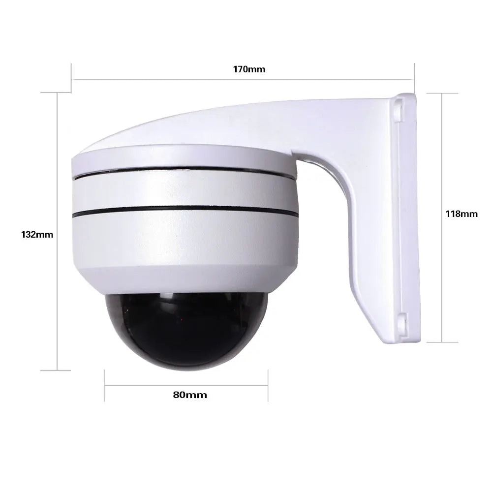5MP PTZ IP dome camera with PoE & 5X zoom outdoor