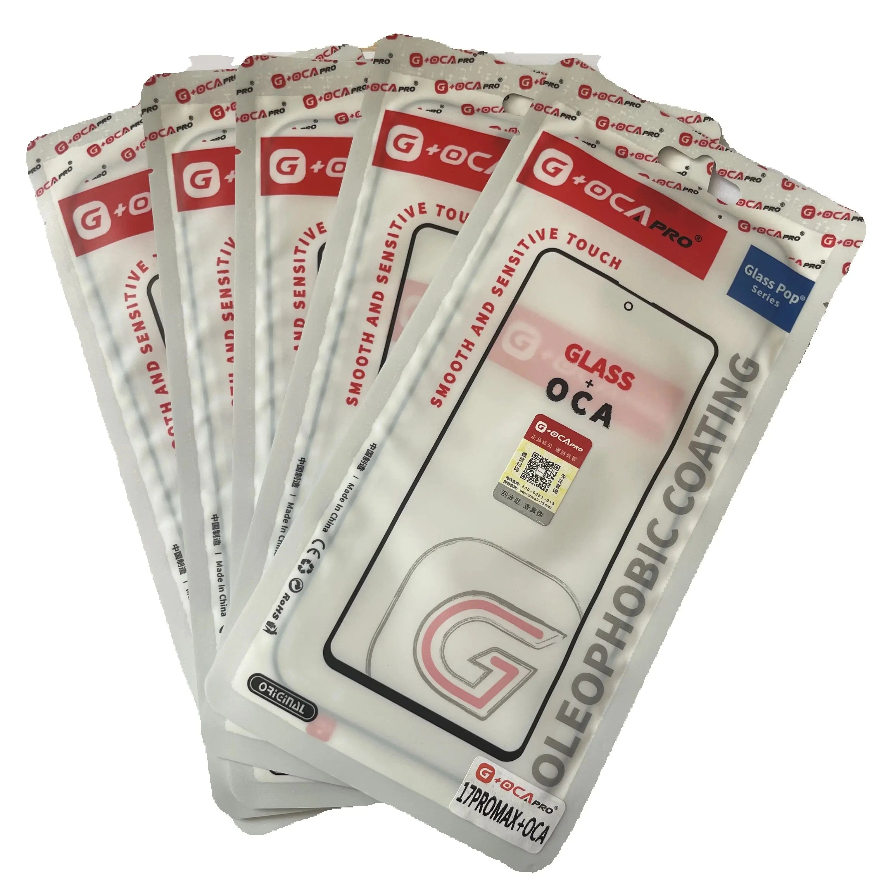 5-teiliges Frontglas mit OCA für iPhone 17 Serie