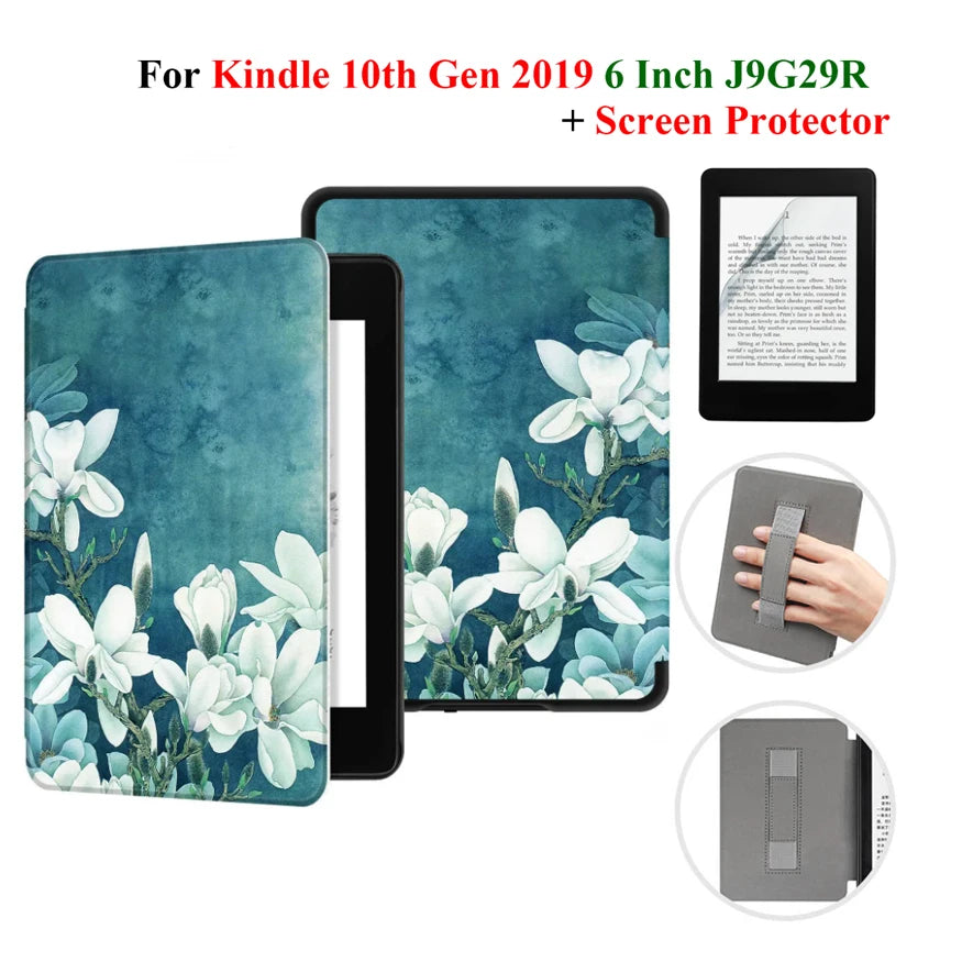 Hülle + Folie für Kindle 10. Gen 6 Zoll