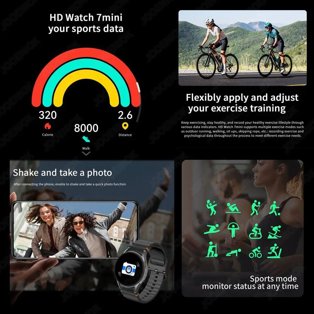 Smartwatch 7 Pro Herren mit NFC, GPS & AMOLED 2025