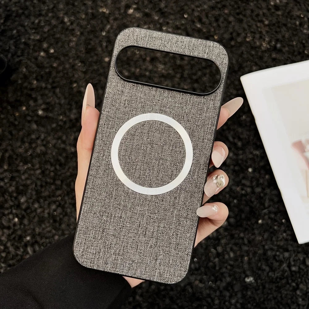Luxuriöse Stoffhülle für Google Pixel 10 Magsafe