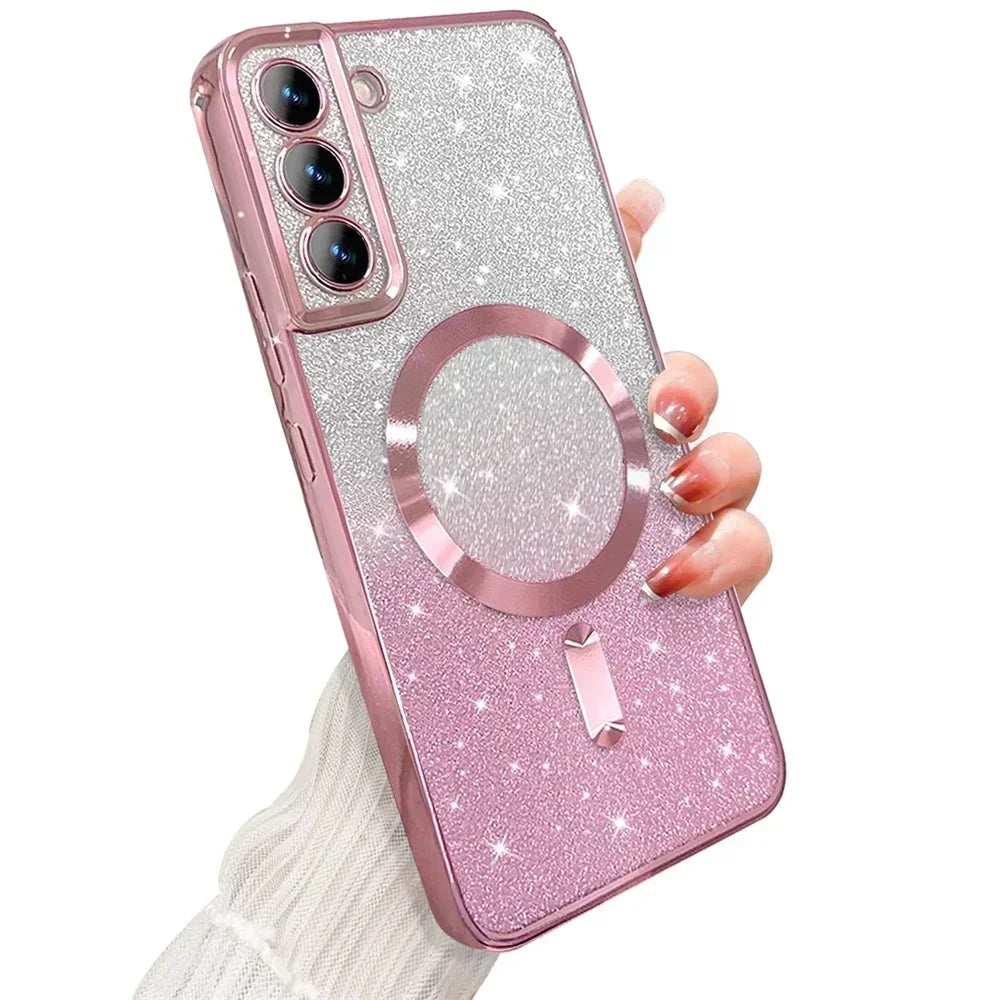 Glitzer TPU Hülle mit Farbverlauf für Galaxy S-Serie