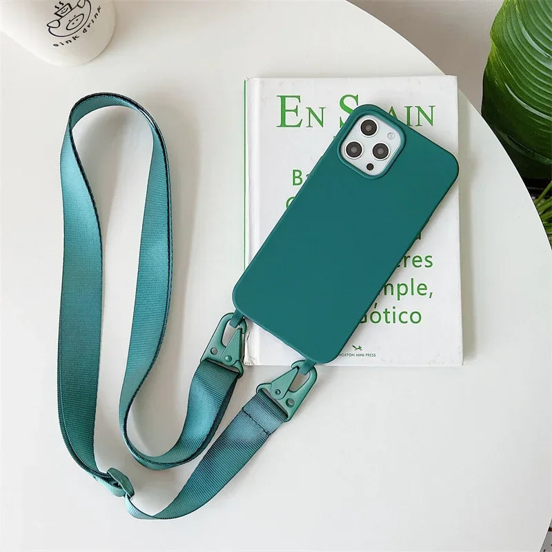 Crossbody Silikonhülle Candy Farben iPhone 17