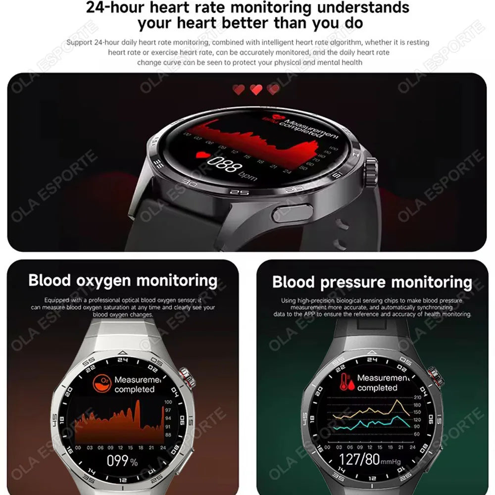 Uhr 5 Pro GPS Smartwatch Herren mit AMOLED Display