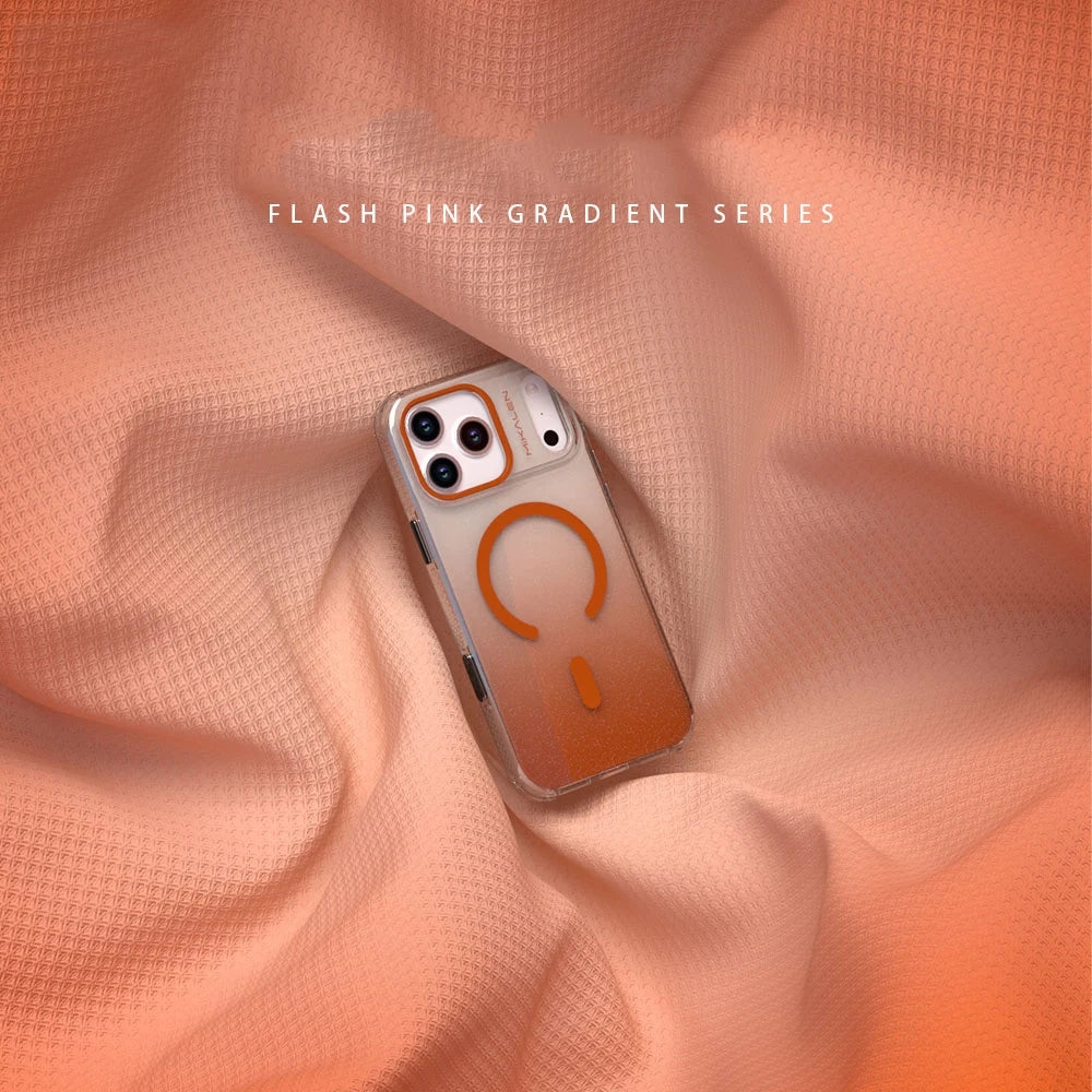 Glitzer Gradient Hülle für iPhone 17 Pro Max matt