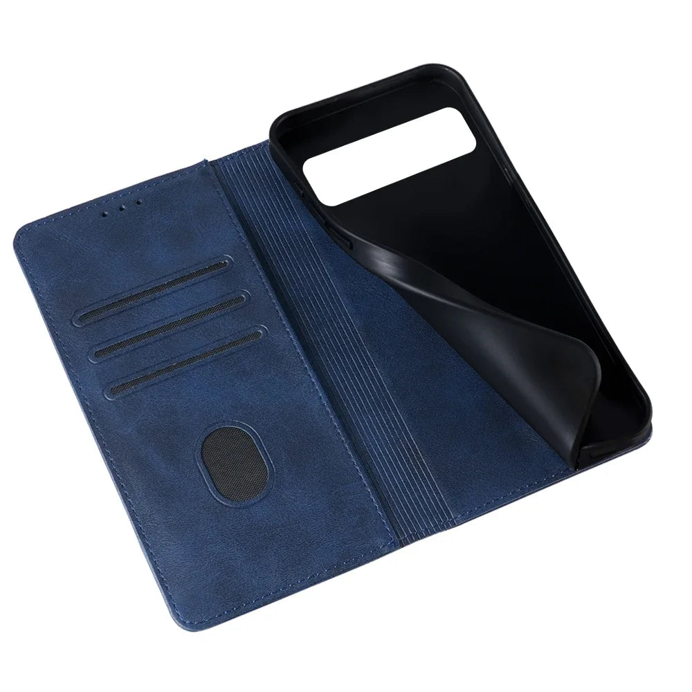 Luxus Leder Flip-Hülle für Pixel-Serie