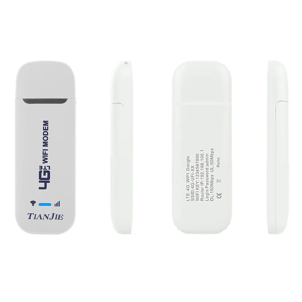 Mobile 4G LTE WiFi 6 router with 3000mAh battery