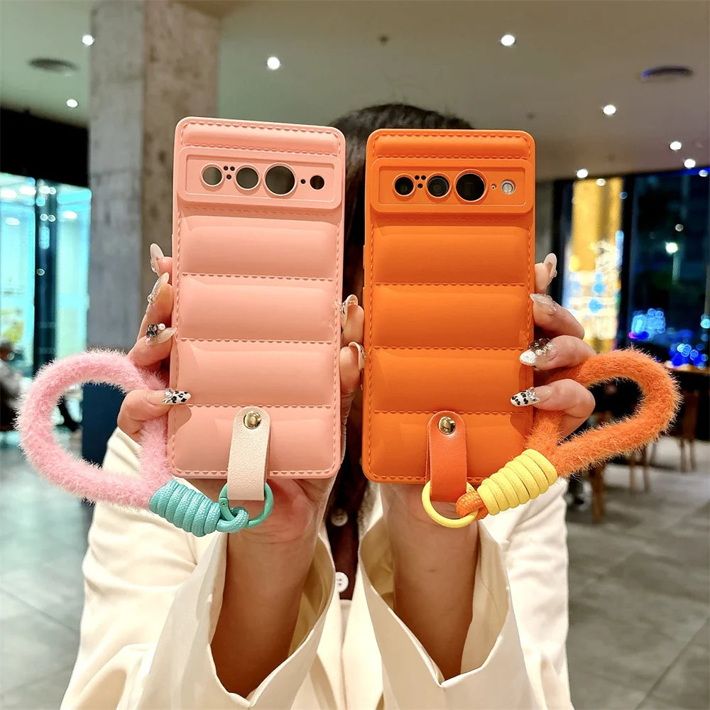 Stylish TPU case with lanyard for Pixel 8