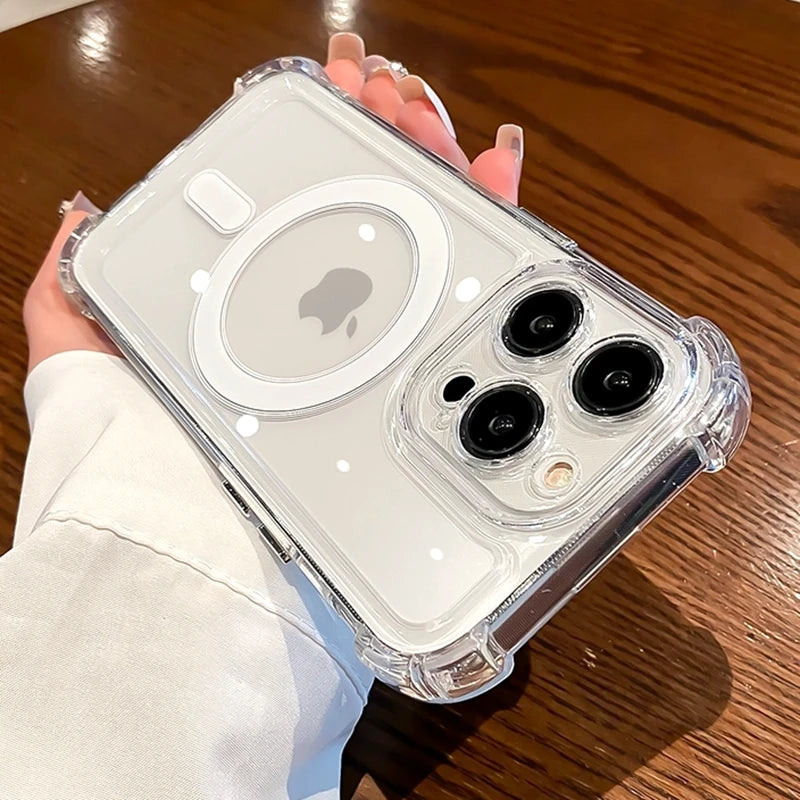 Luxus Magnet Magsafe Hülle iPhone 11–16 Pro Max