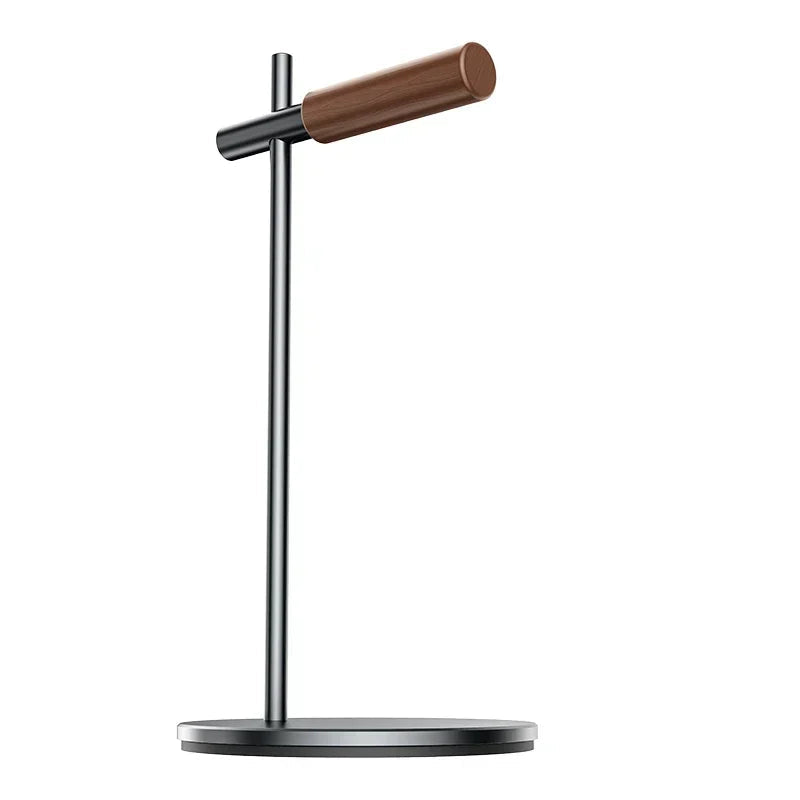 Kopfhörer Ständer Walnuss & Aluminium – Premium Headset Halterung aus Echtholz