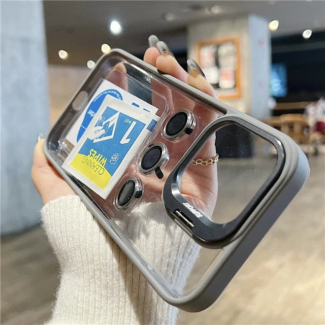 Für iPhone 17 Pro Max Luxus transparente Rahmenhülle