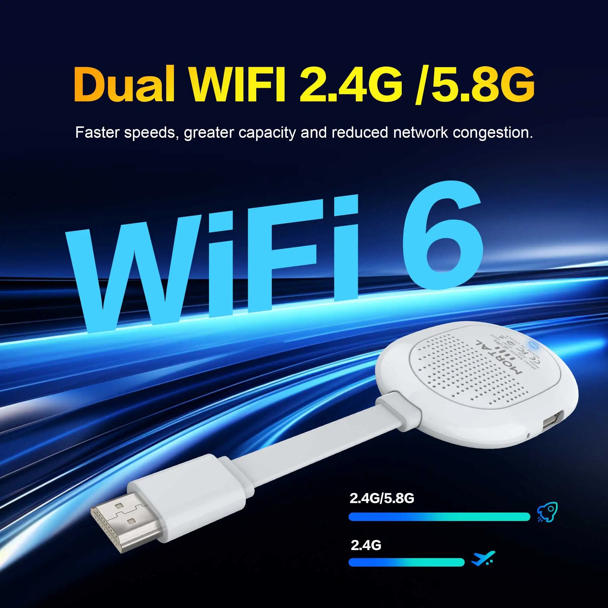 Android 14 Smart TV Stick with voice control