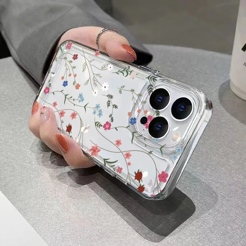 Blumen-Silikonhülle für Xiaomi & POCO Modelle