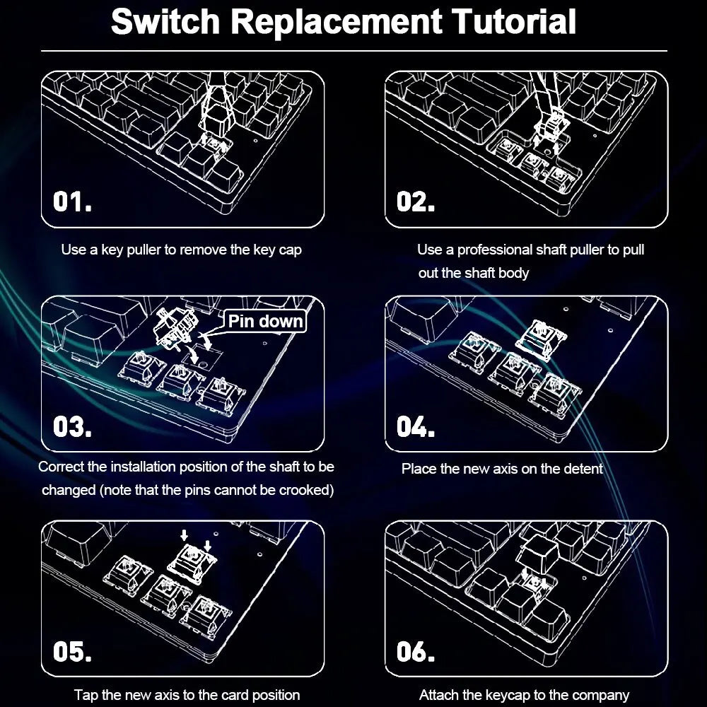 Redragon SMD RGB Low-Profile Tastatur