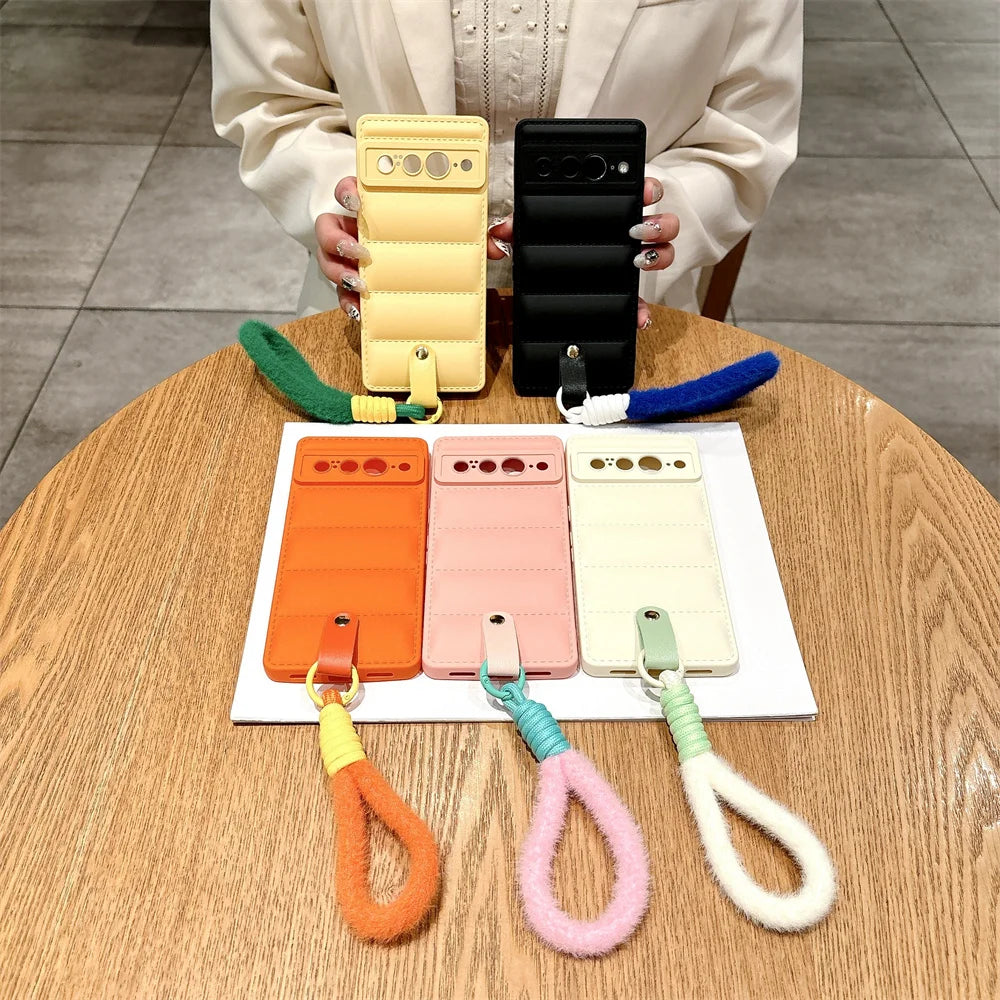 Stylish TPU case with lanyard for Pixel 8