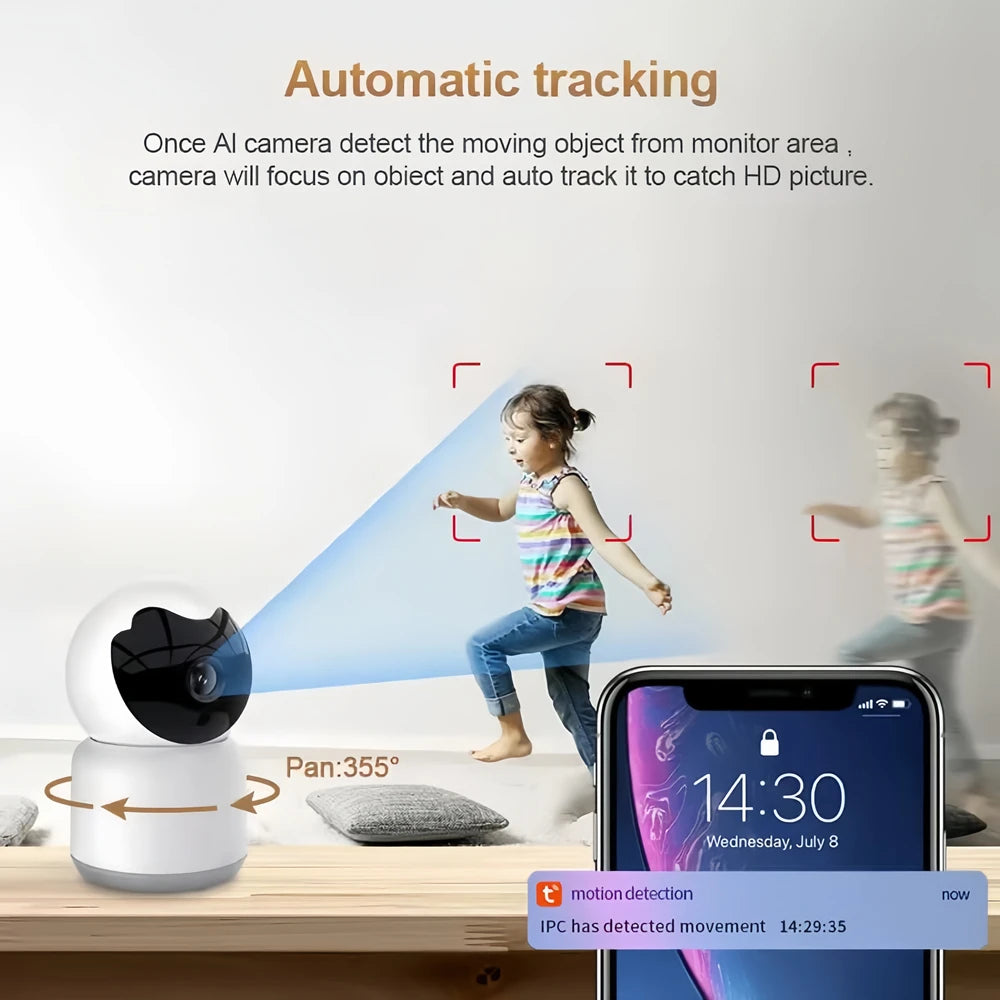 2MP TUYA IP Kamera HD mit Nachtsicht und Audio