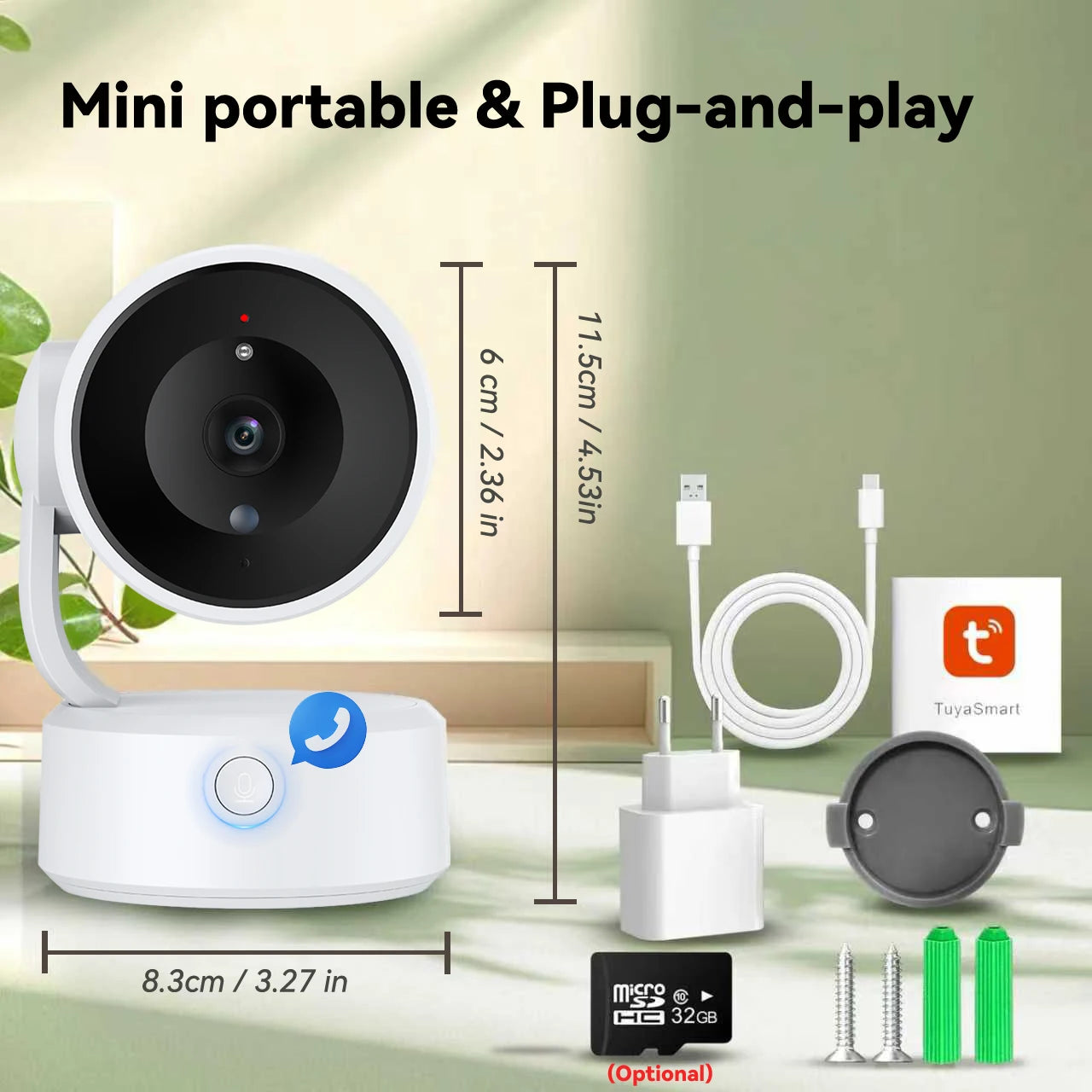 Smart 5MP baby monitor with night vision
