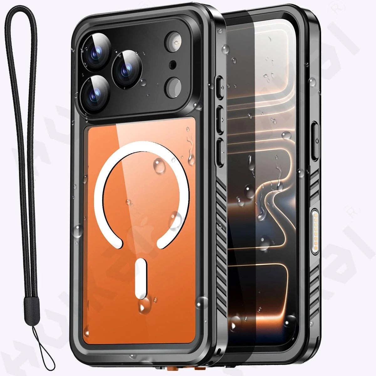 IP68 Wasserdichte Hülle für iPhone 17 Pro Max – MagSafe Aluminium Schutzhülle