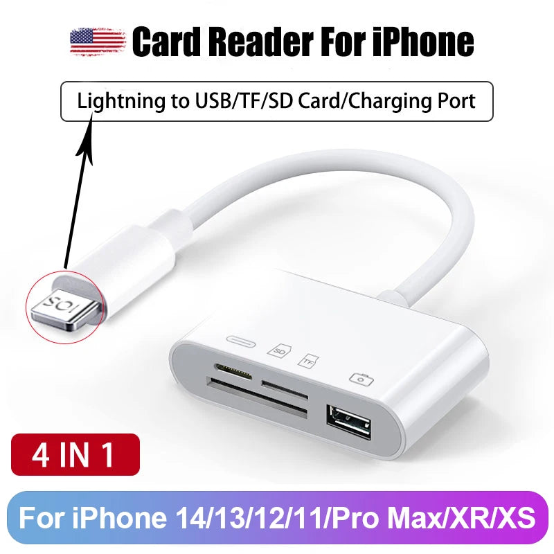 8-in-1 SD Kartenleser USB Hub für iPhone & MacBook