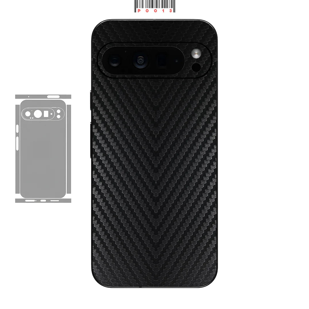 Kohlefaser Hautfolie für Pixel 9–7 Pro