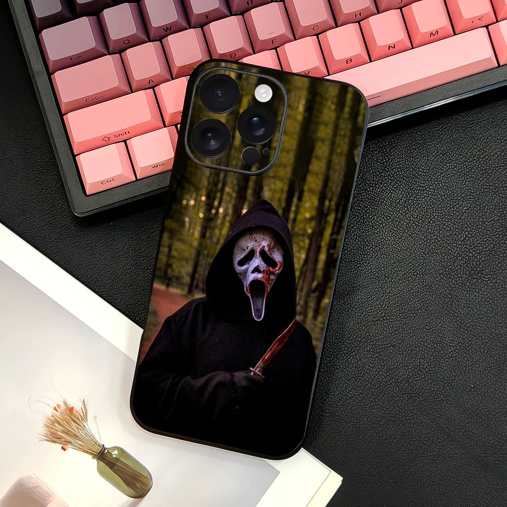 Ghost Face Scream iPhone Case TPU Soft Skin-Friendly