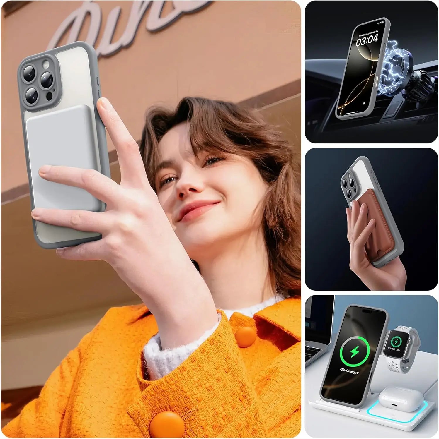 Ultra Magnet Hülle mit Ring für iPhone 16