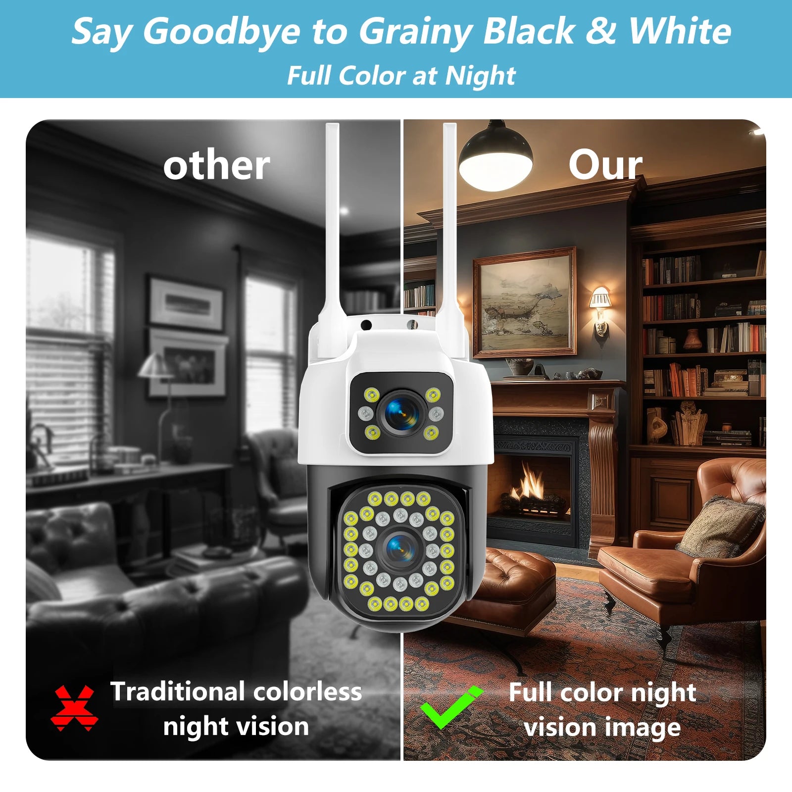 4K 8MP WiFi Surveillance Camera with Auto-Tracking