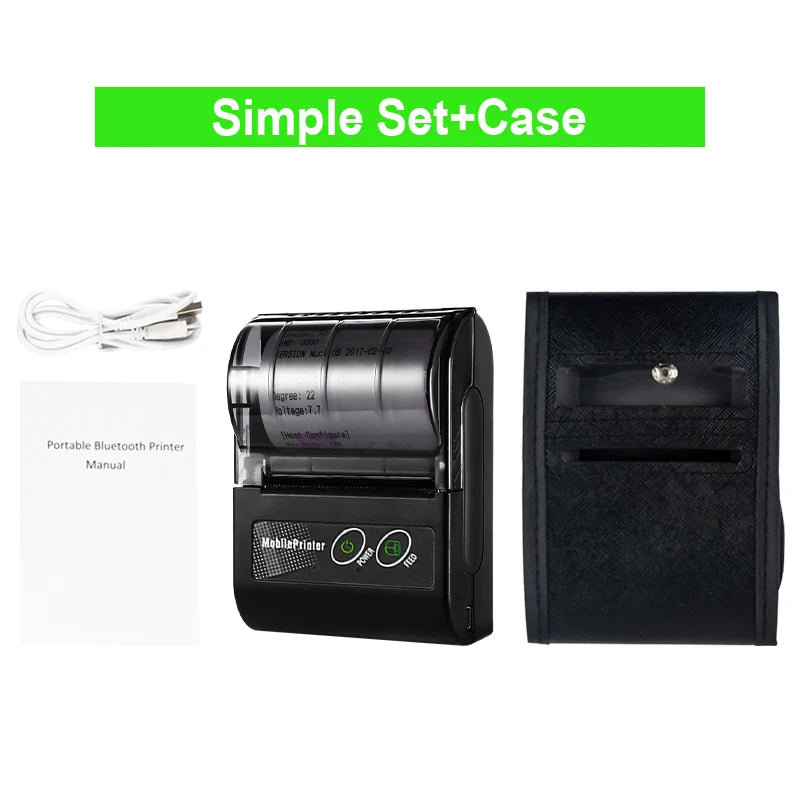 Mobiler Thermodrucker 58mm Bluetooth für Belege