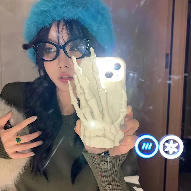 3D Schädel Silikonhülle für iPhone Halloween