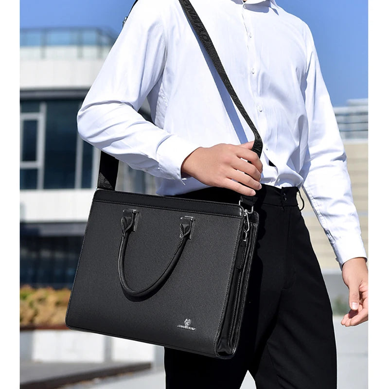 Herren Aktentasche PVC Business Tasche